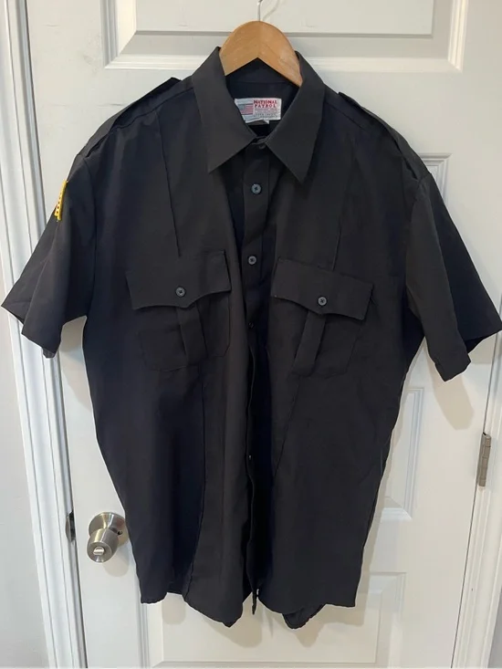 Official National Patrol Private Security Uniform 17-17.5 Short Sleeve Black EUC - Picture 5 of 8